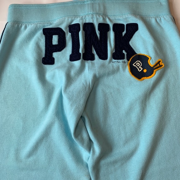 EUC Medium Pink Football Helmet Collegiate Sweatpants Joggers - Picture 8 of 15